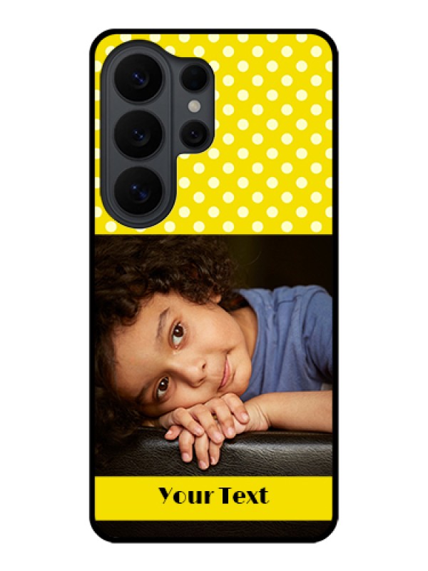 Custom Samsung Galaxy S26 Ultra 5G Custom Glass Phone Case - Bright Yellow Case Design
