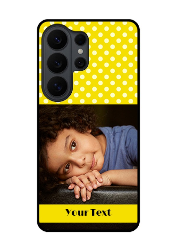 Samsung Galaxy S26 Ultra 5G Custom Glass Phone Case - Bright Yellow Case Design