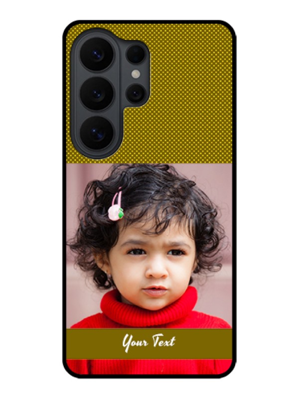 Custom Samsung Galaxy S26 Ultra 5G Custom Glass Phone Case - Simple Green Color Design