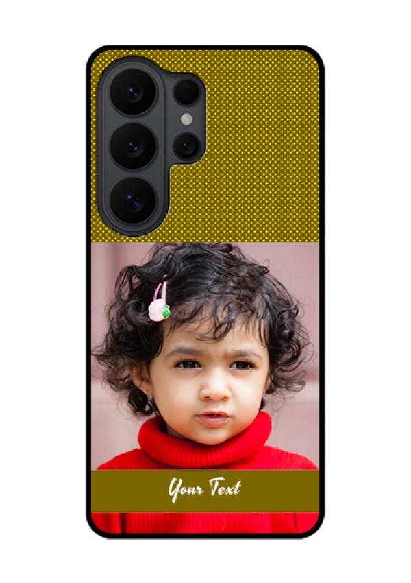 Samsung Galaxy S26 Ultra 5G Custom Glass Phone Case - Simple Green Color Design