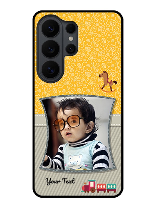 Custom Samsung Galaxy S26 Ultra 5G Custom Glass Phone Case - Baby Picture Upload Design