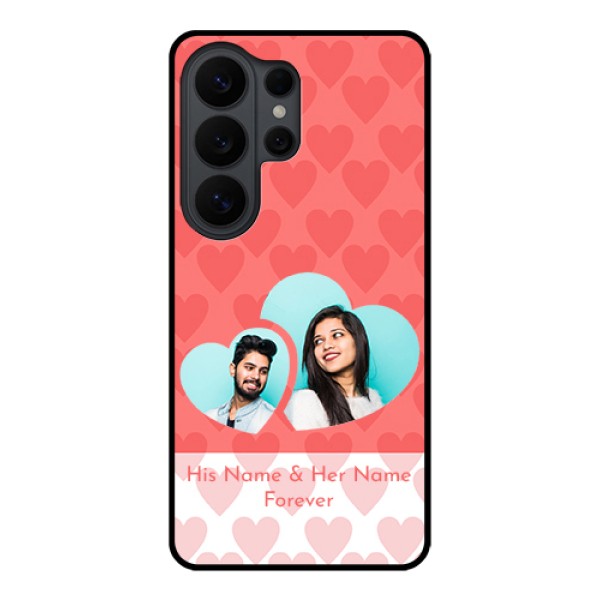 Samsung Galaxy S26 Ultra 5G Custom Glass Phone Case - Couple Pic Upload Design