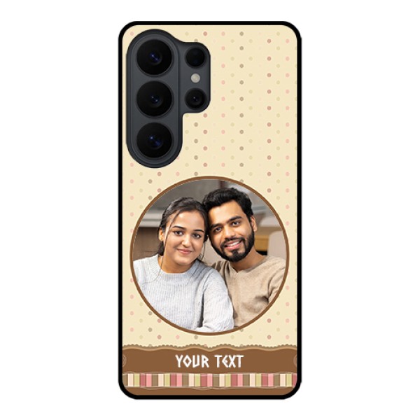 Samsung Galaxy S26 Ultra 5G Custom Glass Phone Case - Brown Dotted Mobile Case Design Samsung Galaxy S26 Ultra 5G Custom Glass Phone Case - Brown Dotted Mobile Case Design