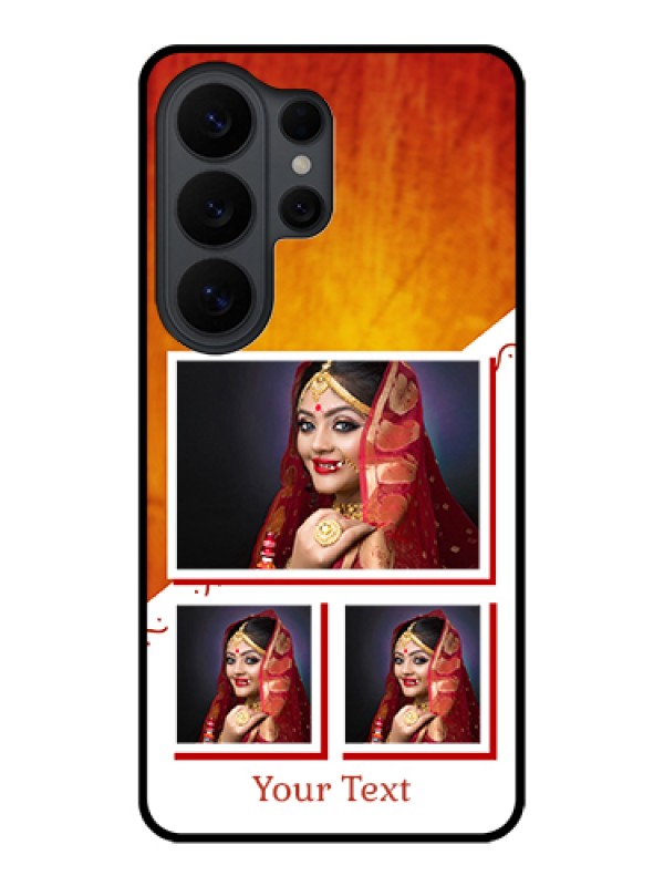 Custom Samsung Galaxy S26 Ultra 5G Custom Glass Phone Case - Wedding Memories Design