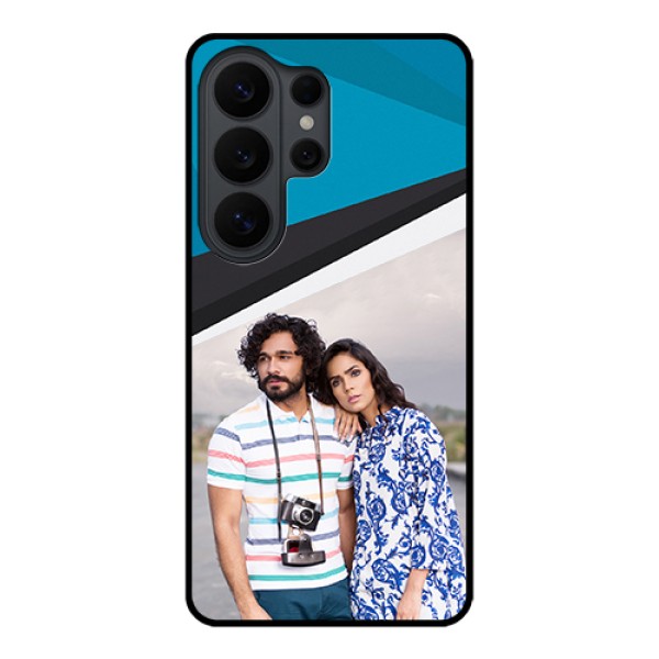 Samsung Galaxy S26 Ultra 5G Custom Glass Phone Case - Simple Pattern Photo Upload Design Samsung Galaxy S26 Ultra 5G Custom Glass Phone Case - Simple Pattern Photo Upload Design