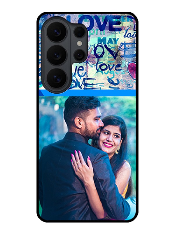 Custom Samsung Galaxy S26 Ultra 5G Custom Glass Phone Case - Colorful Love Design