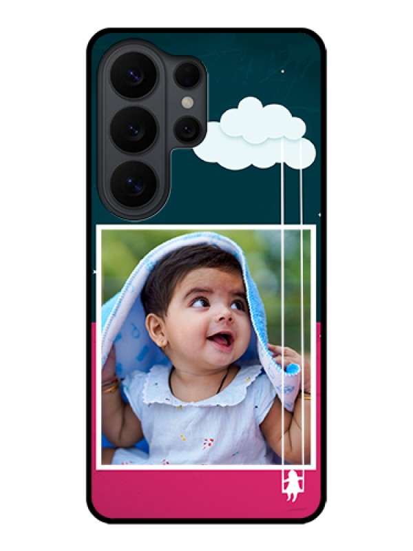 Custom Samsung Galaxy S26 Ultra 5G Custom Glass Phone Case - Cute Girl With Cloud Design