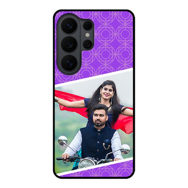 Samsung Galaxy S26 Ultra 5G Custom Glass Phone Case - Violet Color Pattern Design Samsung Galaxy S26 Ultra 5G Custom Glass Phone Case - Violet Color Pattern Design
