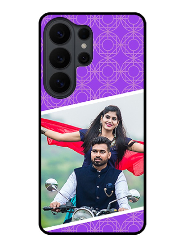 Custom Samsung Galaxy S26 Ultra 5G Custom Glass Phone Case - Violet Color Pattern Design
