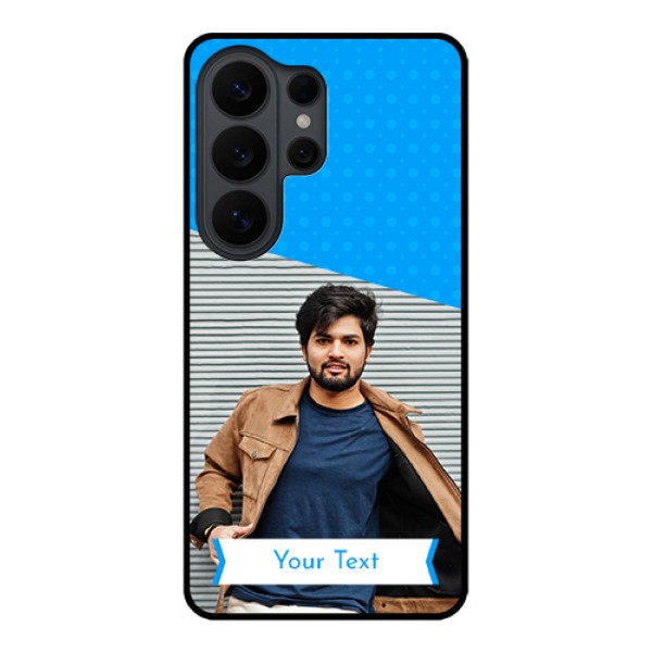 Samsung Galaxy S26 Ultra 5G Custom Glass Phone Case - Simple Blue Color Design Samsung Galaxy S26 Ultra 5G Custom Glass Phone Case - Simple Blue Color Design