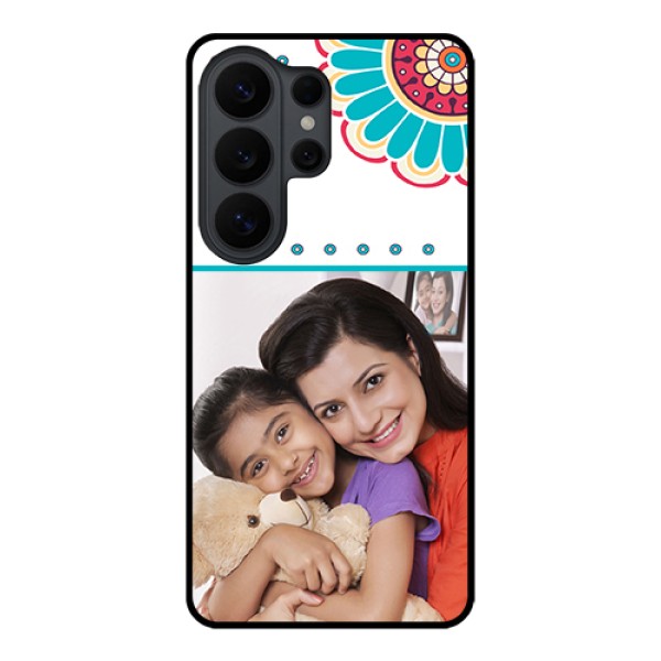 Samsung Galaxy S26 Ultra 5G Custom Glass Phone Case - Flower Design
