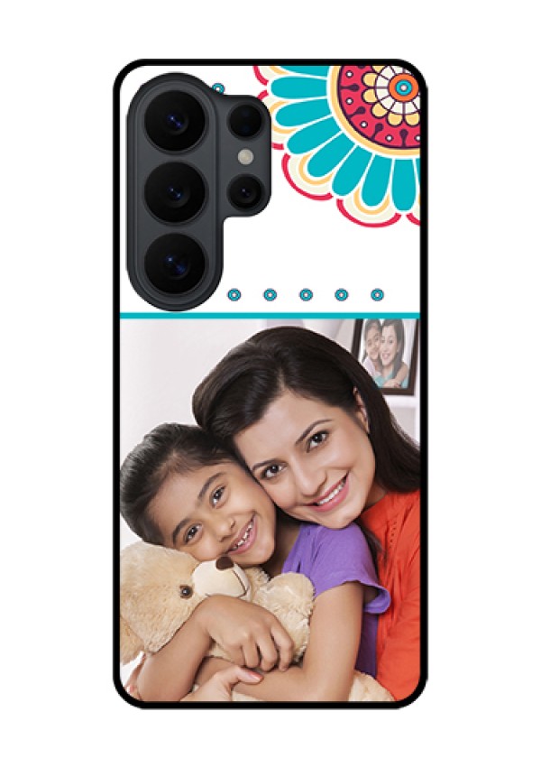 Samsung Galaxy S26 Ultra 5G Custom Glass Phone Case - Flower Design
