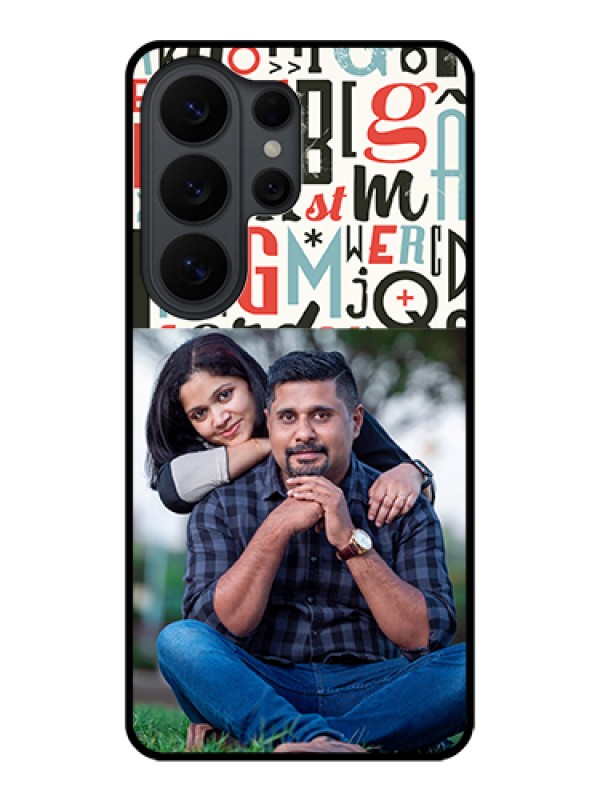 Custom Samsung Galaxy S26 Ultra 5G Custom Glass Phone Case - Alphabet Design