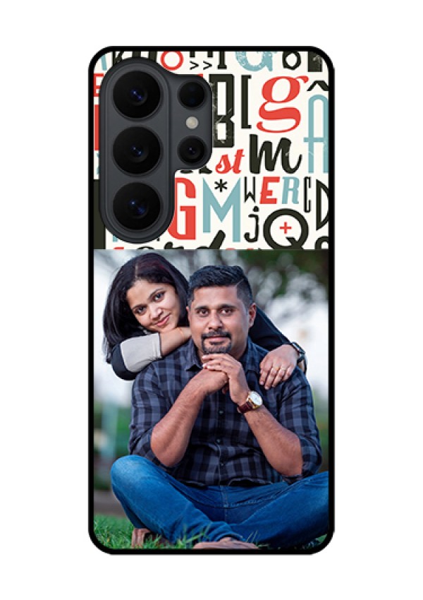 Samsung Galaxy S26 Ultra 5G Custom Glass Phone Case - Alphabet Design