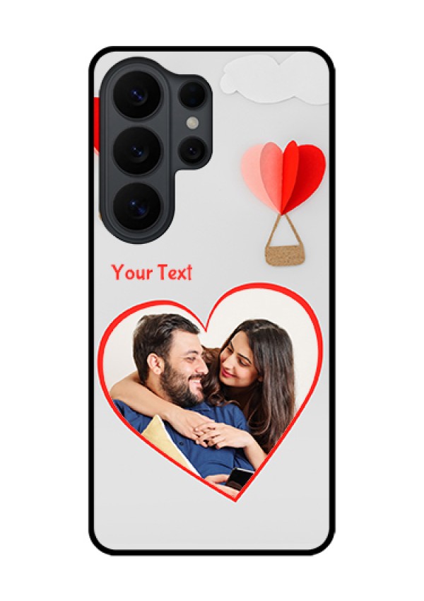 Samsung Galaxy S26 Ultra 5G Custom Glass Phone Case - Parachute Love Design