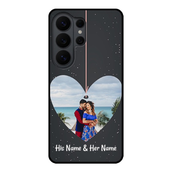 Samsung Galaxy S26 Ultra 5G Custom Glass Phone Case - Hanging Heart Design Samsung Galaxy S26 Ultra 5G Custom Glass Phone Case - Hanging Heart Design