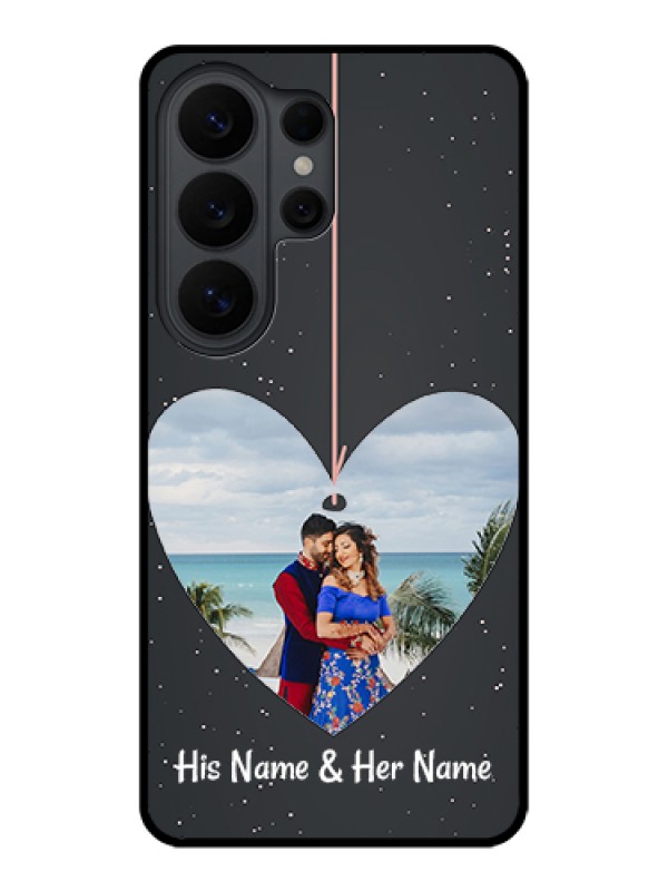 Custom Samsung Galaxy S26 Ultra 5G Custom Glass Phone Case - Hanging Heart Design