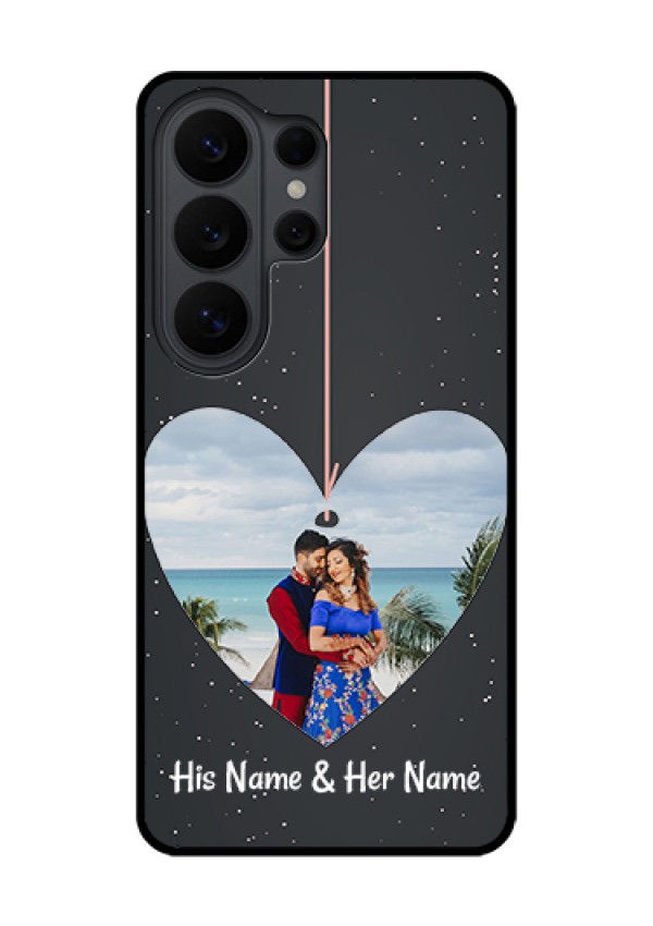 Samsung Galaxy S26 Ultra 5G Custom Glass Phone Case - Hanging Heart Design