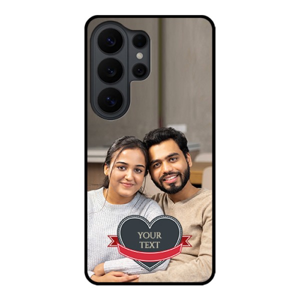 Samsung Galaxy S26 Ultra 5G Custom Glass Phone Case - Just Married Couple Design Samsung Galaxy S26 Ultra 5G Custom Glass Phone Case - Just Married Couple Design