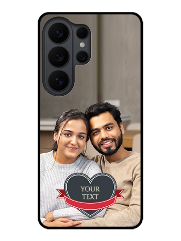 Custom Samsung Galaxy S26 Ultra 5G Custom Glass Phone Case - Just Married Couple Design