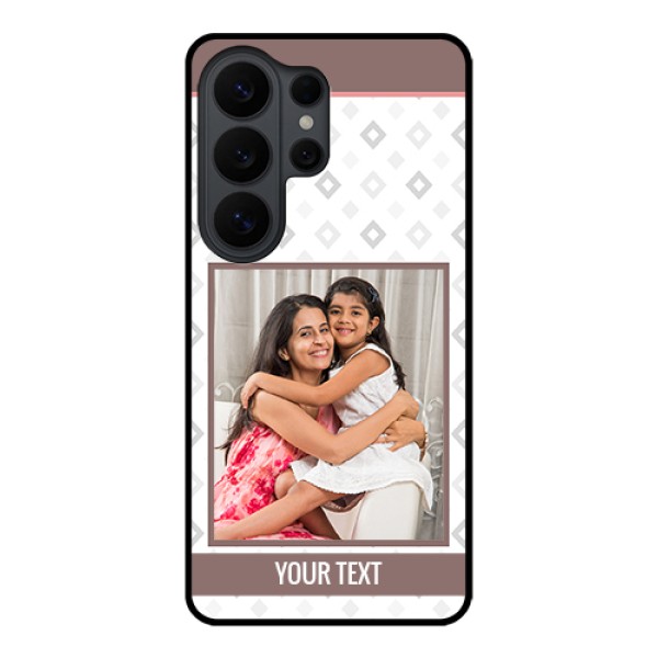 Samsung Galaxy S26 Ultra 5G Custom Glass Phone Case - Simple Diamond Design Samsung Galaxy S26 Ultra 5G Custom Glass Phone Case - Simple Diamond Design