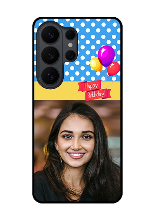 Samsung Galaxy S26 Ultra 5G Custom Glass Phone Case - Happy Birthday Design