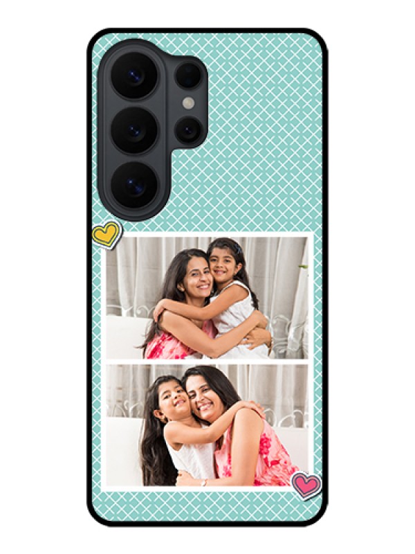 Custom Samsung Galaxy S26 Ultra 5G Custom Glass Phone Case - 2 Image Holder With Pattern Design