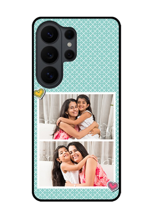 Samsung Galaxy S26 Ultra 5G Custom Glass Phone Case - 2 Image Holder With Pattern Design