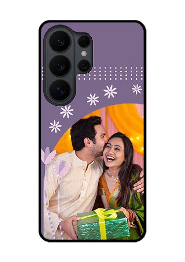 Samsung Galaxy S26 Ultra 5G Custom Glass Phone Case - Lavender Flowers Design