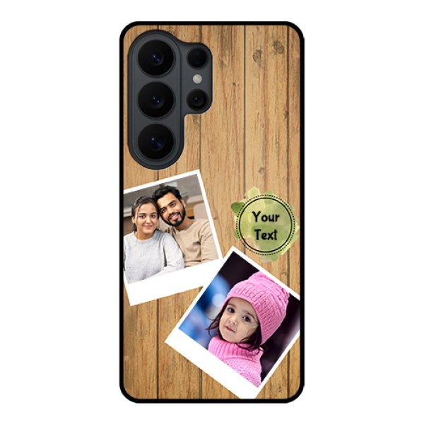Samsung Galaxy S26 Ultra 5G Custom Glass Phone Case - Wooden Texture Design