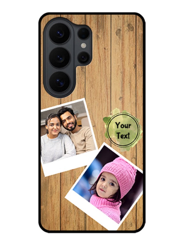 Custom Samsung Galaxy S26 Ultra 5G Custom Glass Phone Case - Wooden Texture Design