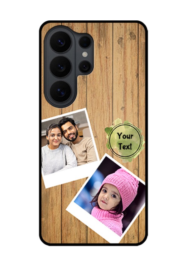 Samsung Galaxy S26 Ultra 5G Custom Glass Phone Case - Wooden Texture Design