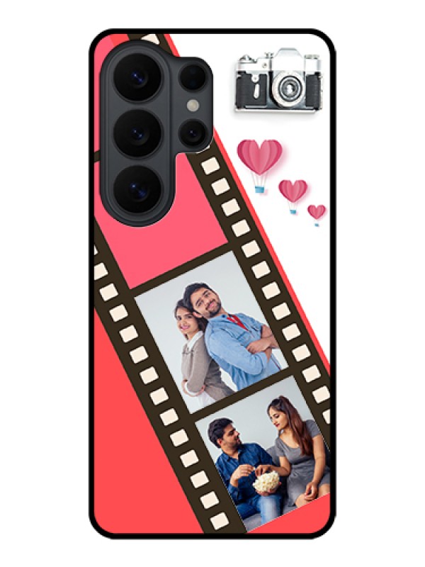 Custom Samsung Galaxy S26 Ultra 5G Custom Glass Phone Case - 3 Image Holder With Film Reel