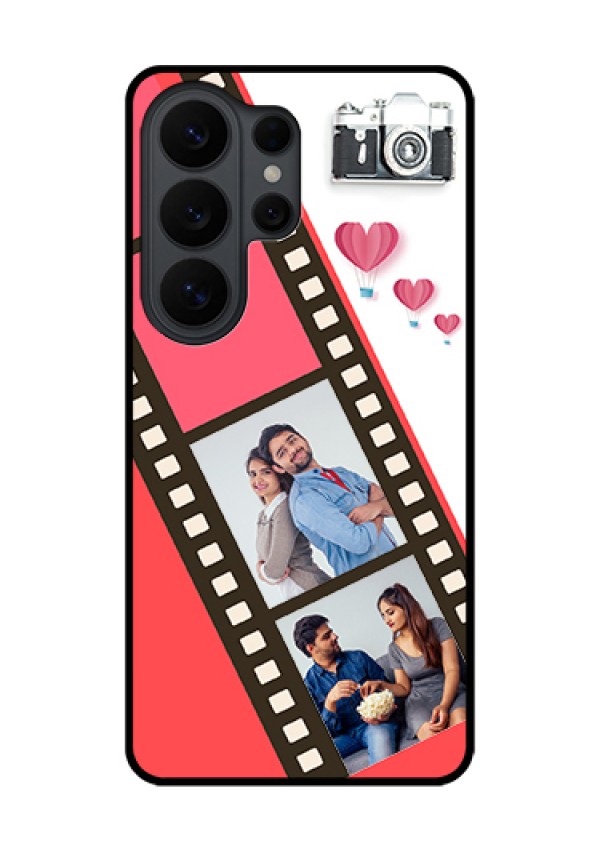 Samsung Galaxy S26 Ultra 5G Custom Glass Phone Case - 3 Image Holder With Film Reel