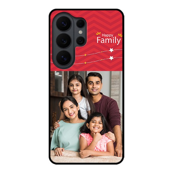 Samsung Galaxy S26 Ultra 5G Custom Glass Phone Case - Happy Family Design Samsung Galaxy S26 Ultra 5G Custom Glass Phone Case - Happy Family Design