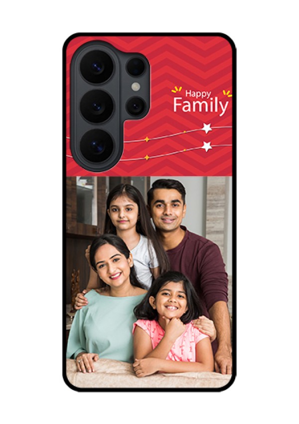 Samsung Galaxy S26 Ultra 5G Custom Glass Phone Case - Happy Family Design