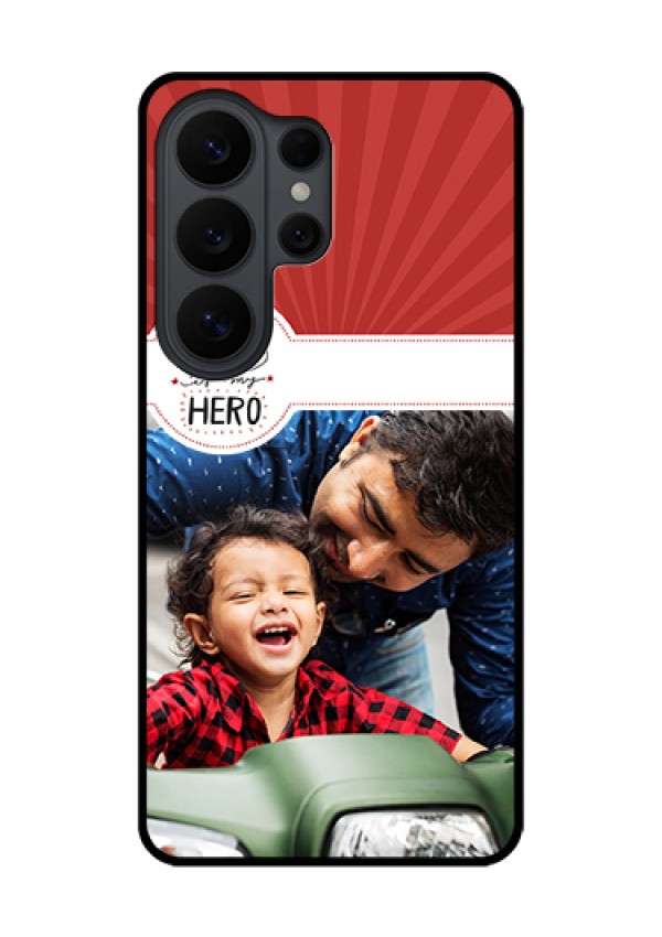 Samsung Galaxy S26 Ultra 5G Custom Glass Phone Case - My Dad Hero Design