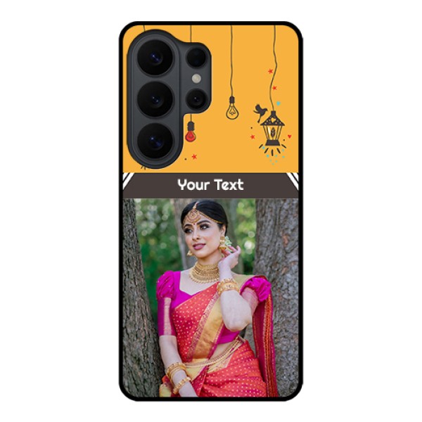 Samsung Galaxy S26 Ultra 5G Custom Glass Phone Case - With Family Picture And Icons Samsung Galaxy S26 Ultra 5G Custom Glass Phone Case - With Family Picture And Icons