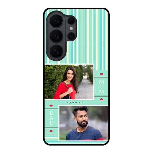 Samsung Galaxy S26 Ultra 5G Custom Glass Phone Case - Mom & Dad Pic Design Samsung Galaxy S26 Ultra 5G Custom Glass Phone Case - Mom & Dad Pic Design