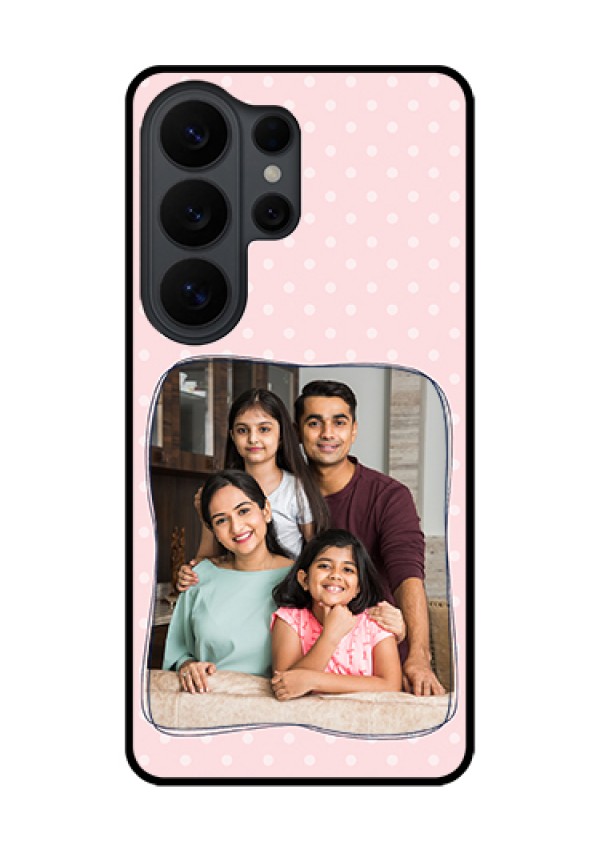 Samsung Galaxy S26 Ultra 5G Custom Glass Phone Case - Family With Dots Design