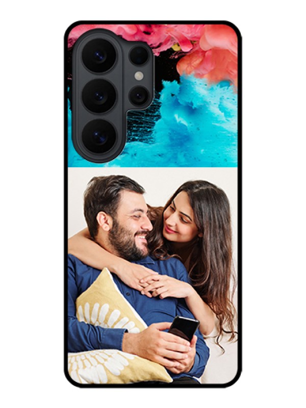 Custom Samsung Galaxy S26 Ultra 5G Custom Glass Phone Case - Quote With Acrylic Painting Design