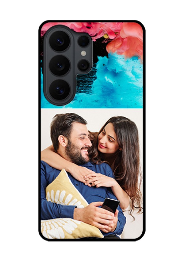 Samsung Galaxy S26 Ultra 5G Custom Glass Phone Case - Quote With Acrylic Painting Design