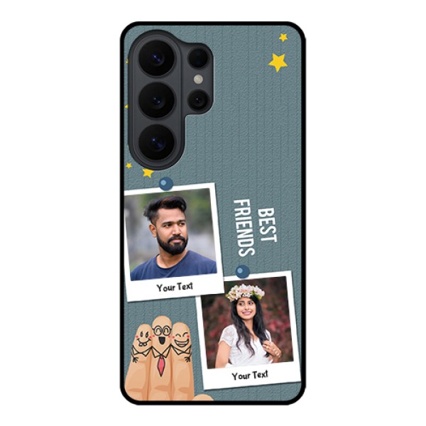 Samsung Galaxy S26 Ultra 5G Custom Glass Phone Case - Sticky Frames And Friendship Design Samsung Galaxy S26 Ultra 5G Custom Glass Phone Case - Sticky Frames And Friendship Design