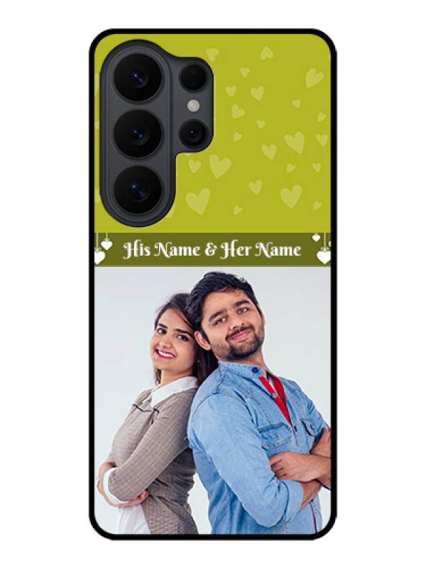 Custom Samsung Galaxy S26 Ultra 5G Custom Glass Phone Case - You & Me Heart Design