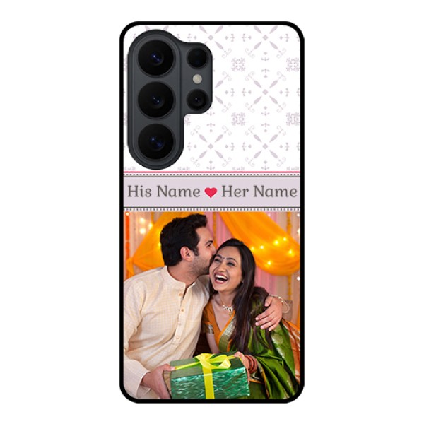 Samsung Galaxy S26 Ultra 5G Custom Glass Phone Case - With Photo And Ethnic Design Samsung Galaxy S26 Ultra 5G Custom Glass Phone Case - With Photo And Ethnic Design