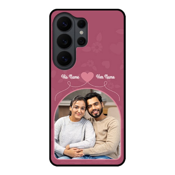 Samsung Galaxy S26 Ultra 5G Custom Glass Phone Case - Love Floral Design