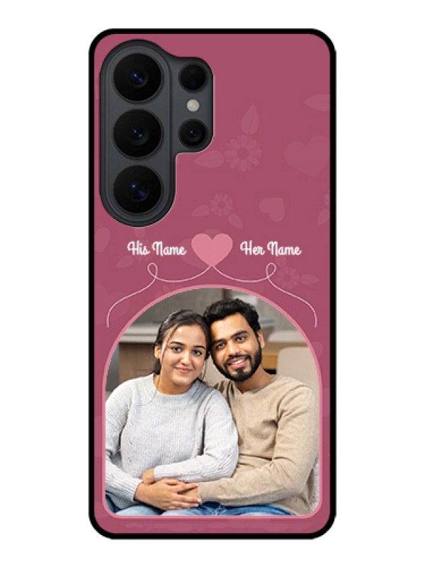 Custom Samsung Galaxy S26 Ultra 5G Custom Glass Phone Case - Love Floral Design