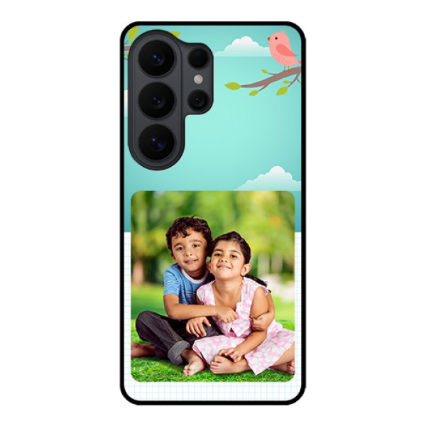 Samsung Galaxy S26 Ultra 5G Custom Glass Phone Case - Doodle Love Design