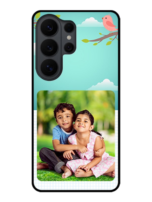 Custom Samsung Galaxy S26 Ultra 5G Custom Glass Phone Case - Doodle Love Design