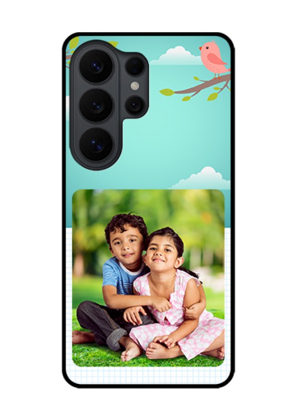 Samsung Galaxy S26 Ultra 5G Custom Glass Phone Case - Doodle Love Design